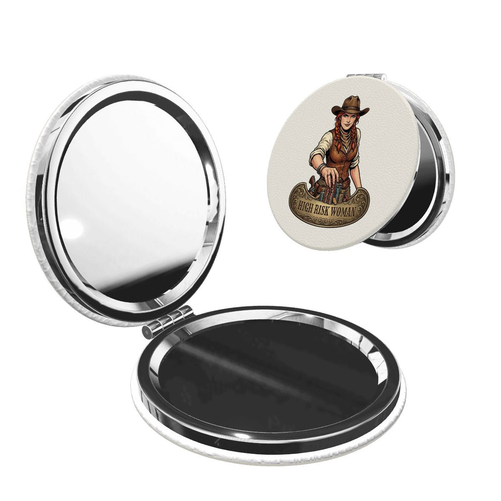 Western Compact Pocket Mirror – High Risk Woman