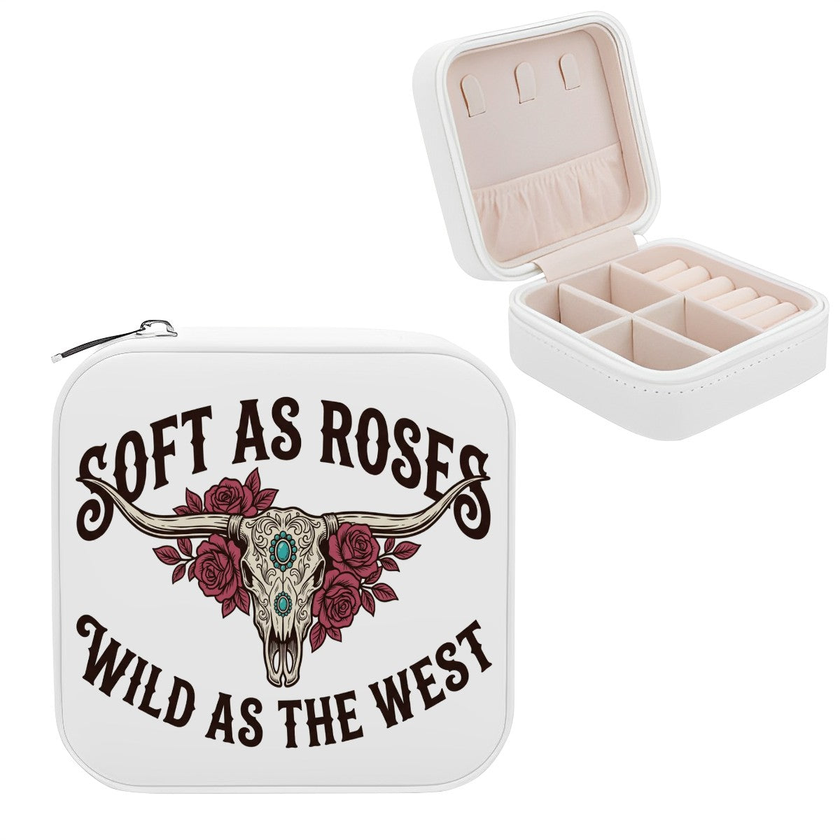 Western Travel Jewelry Box – Soft as Roses