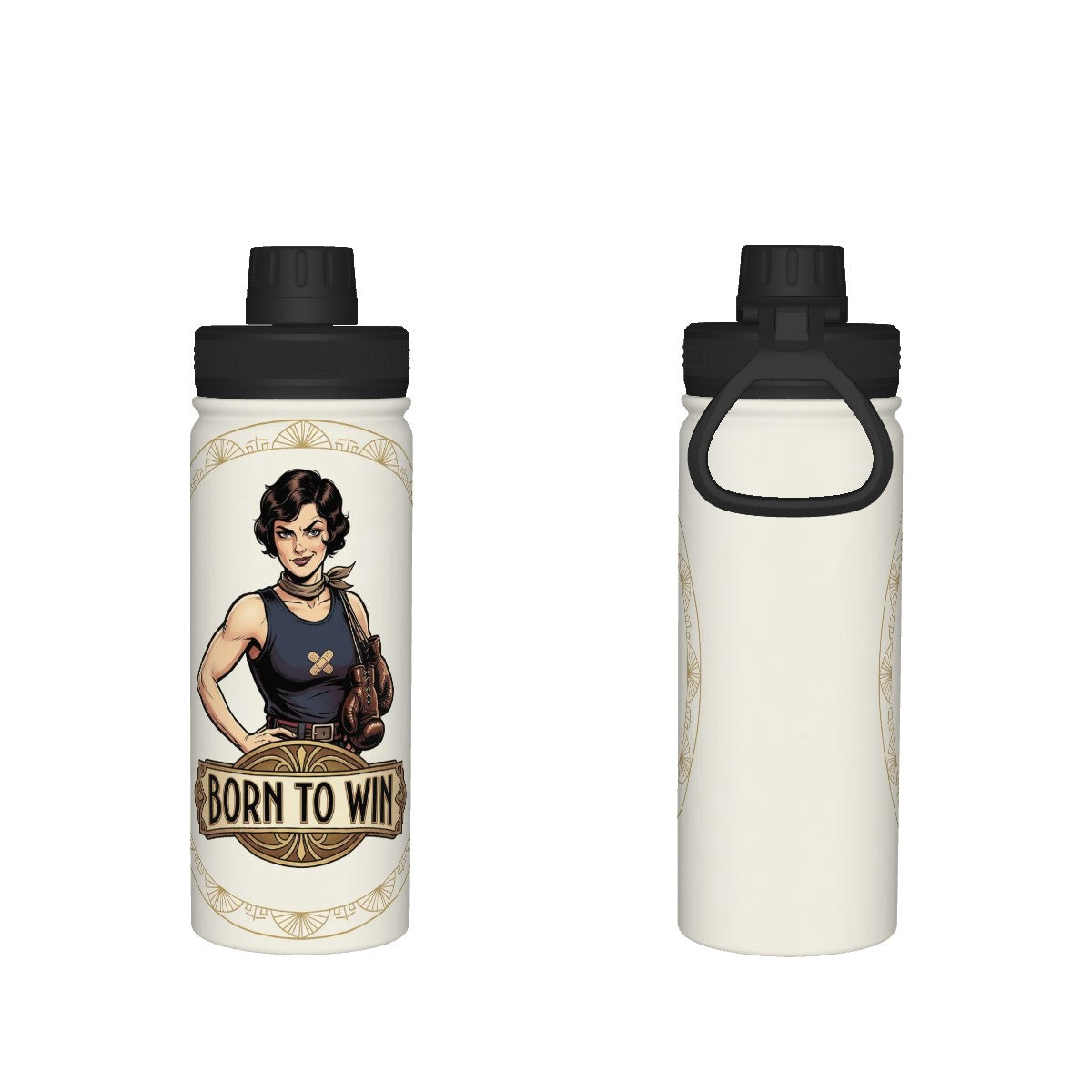 20s Vintage Insulated Water Bottle (18oz)