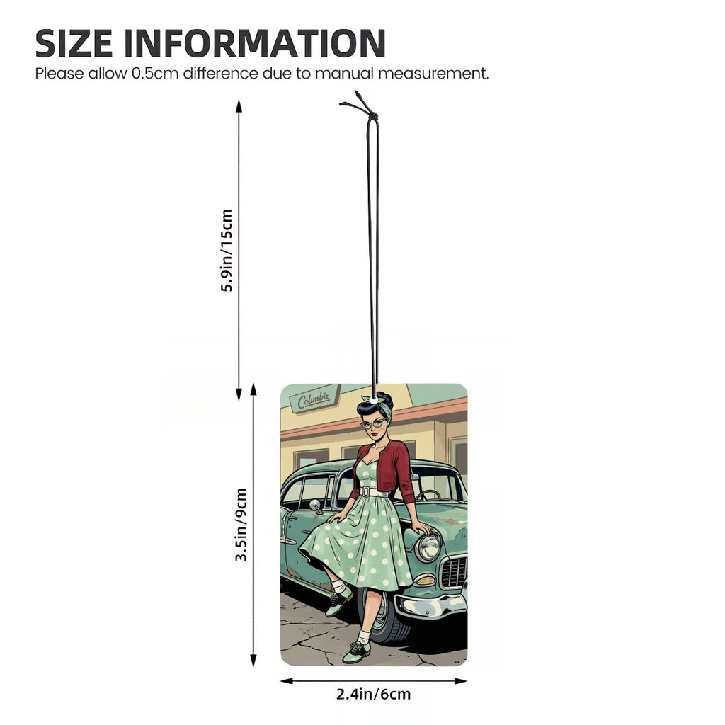50s Retro Car Air Freshener Card (1pc)