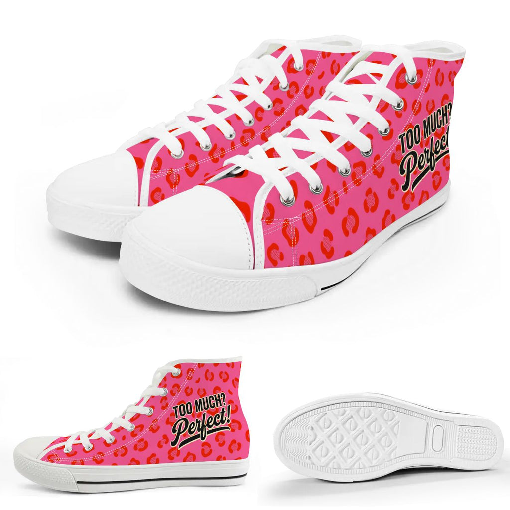 50s Retro High Top Canvas Shoes
