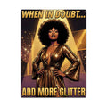 70s Retro Metal Tin Sign  16"x12" (Vertical)