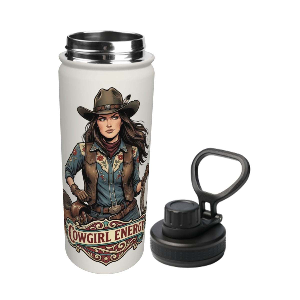 Western Insulated Water Bottle (18oz)