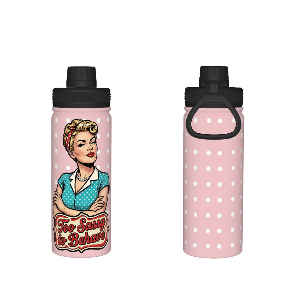50s Retro Insulated Water Bottle (18oz)