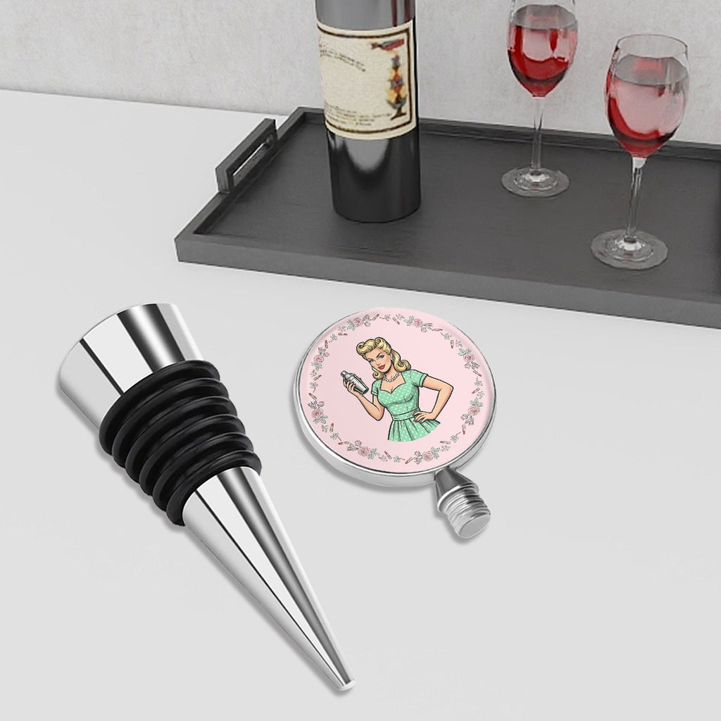 50s Retro Wine Bottle Stopper – Reusable Wine Saver
