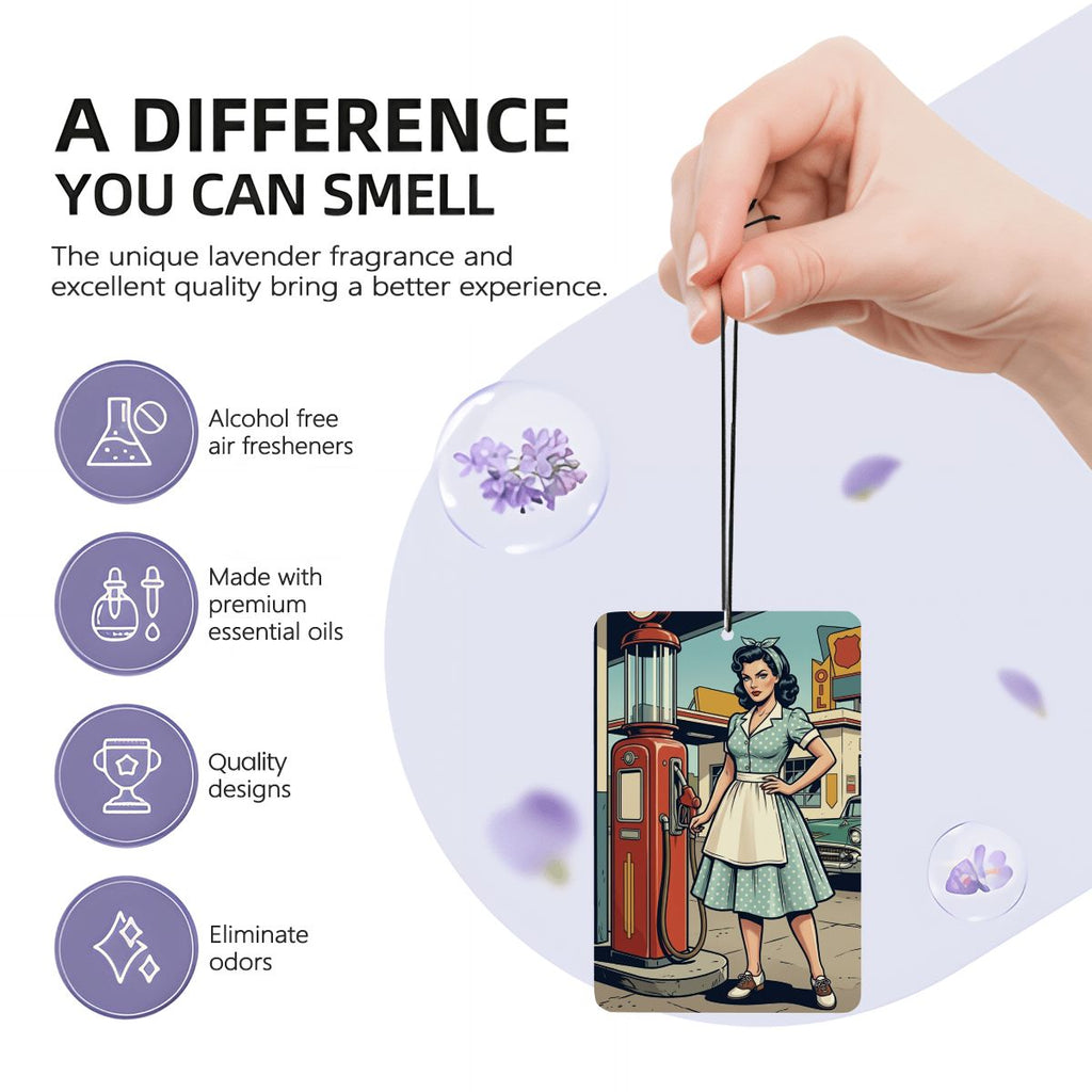 50s Retro Car Air Freshener Card (1pc)
