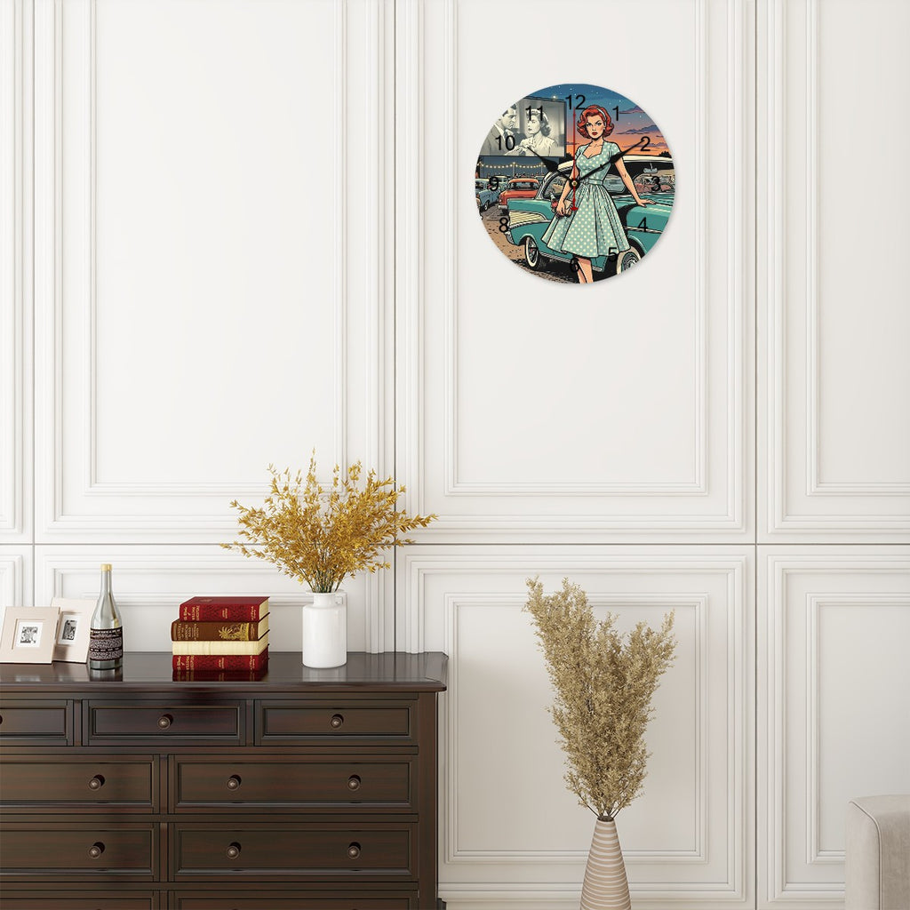 50s Retro Wall Clock