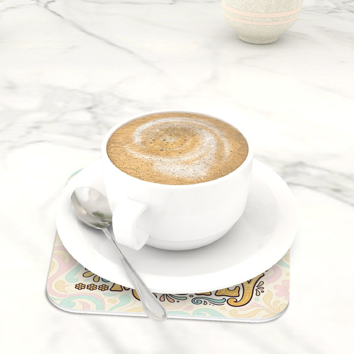 70s Retro Drink Coasters – Groovy Vintage Coaster Set (6 Pack)