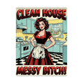 50s Retro Metal Tin Sign 16"x12" (Vertical)