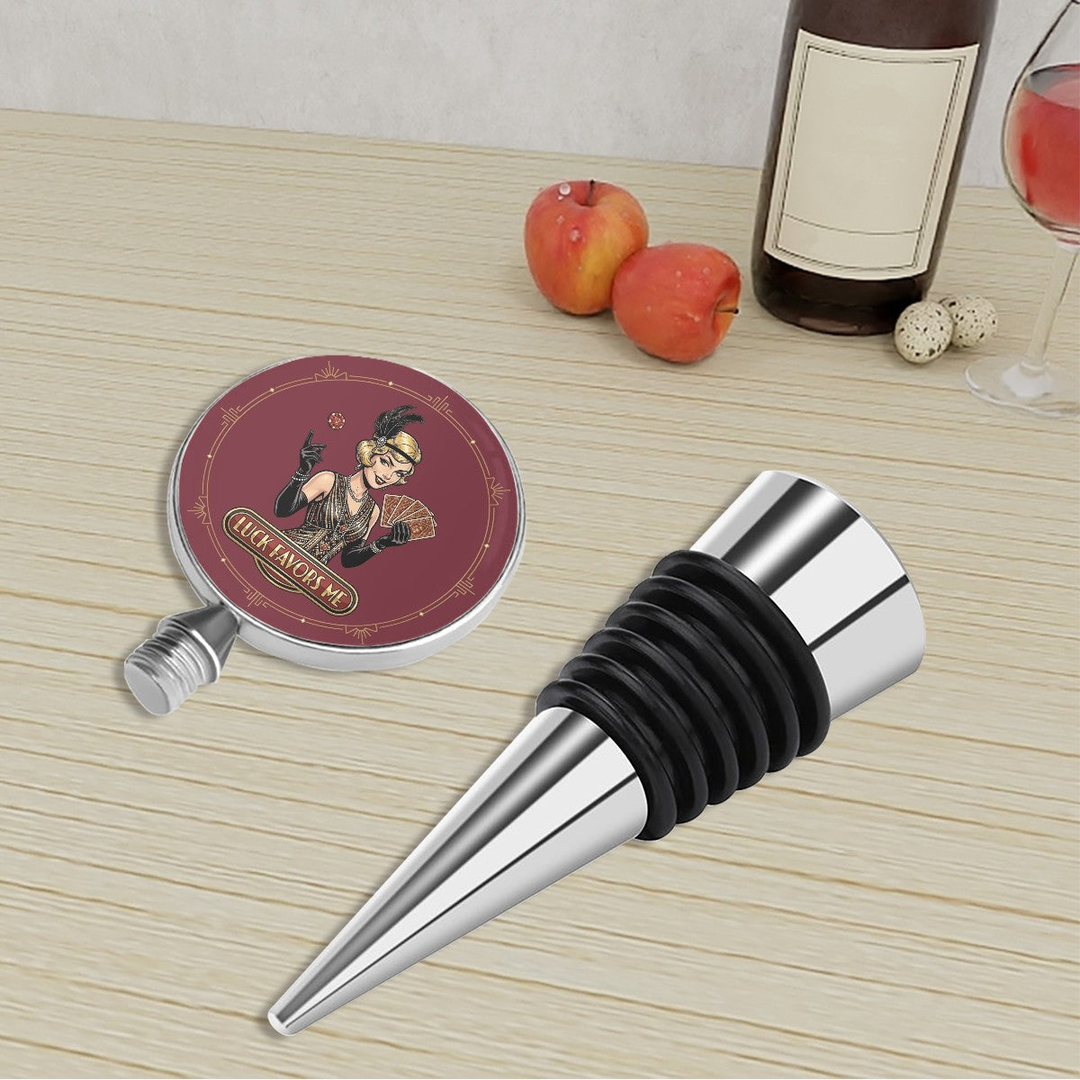 1920s Art Deco Wine Bottle Stopper – Vintage Style Meets Practical Wine Preservation