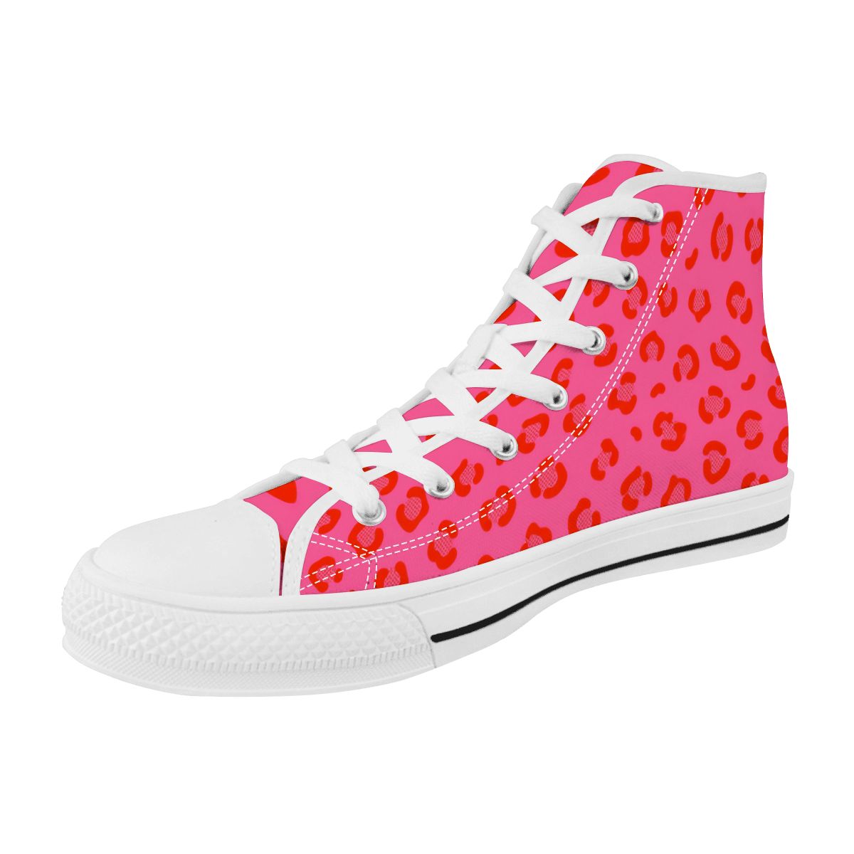 50s Retro High Top Canvas Shoes