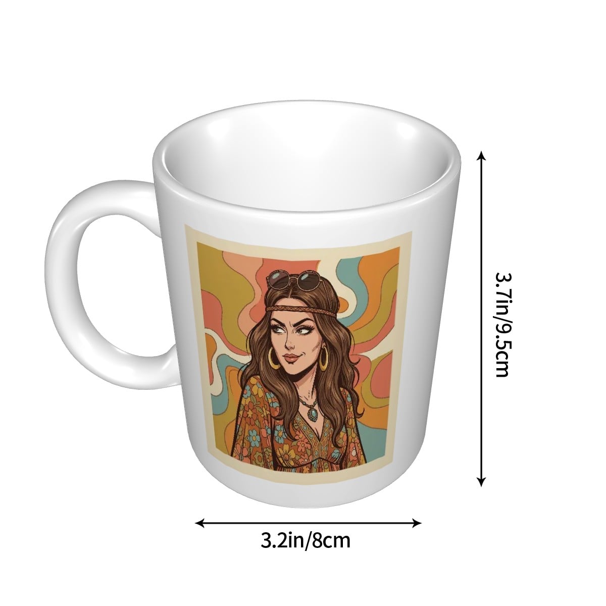 70s Retro Ceramic Coffee Mug (11oz)
