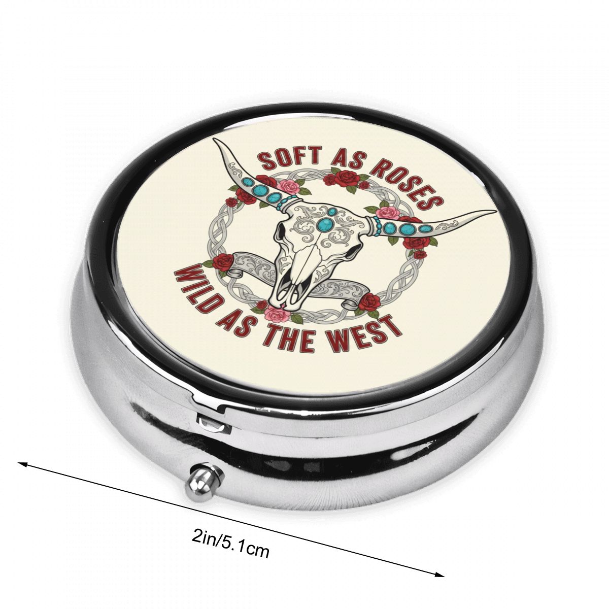 Western Pocket Pill Case – Soft as Roses