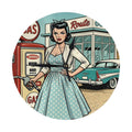 50s Retro Wall & Desk Clock