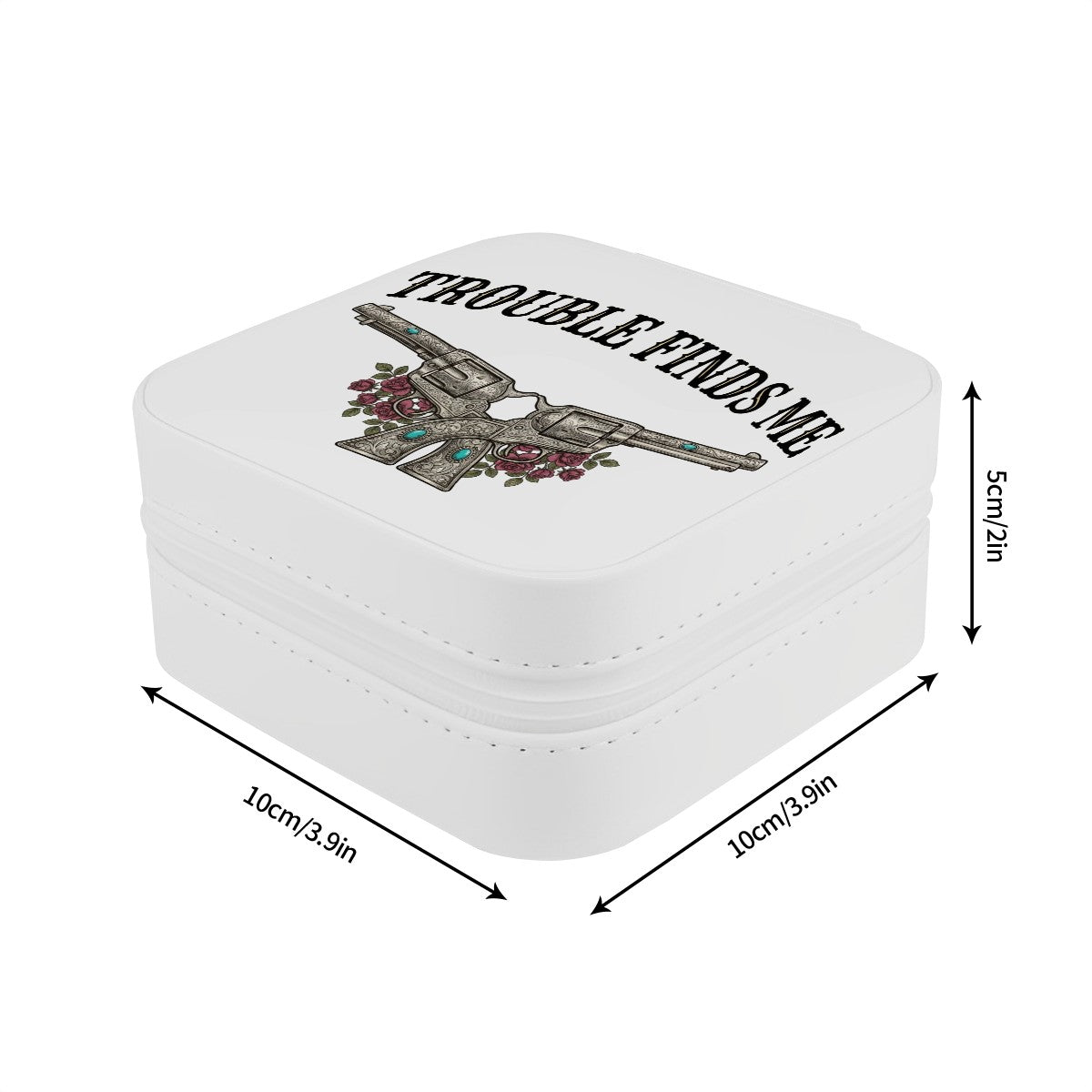 Western Travel Jewelry Box – Trouble Finds Me
