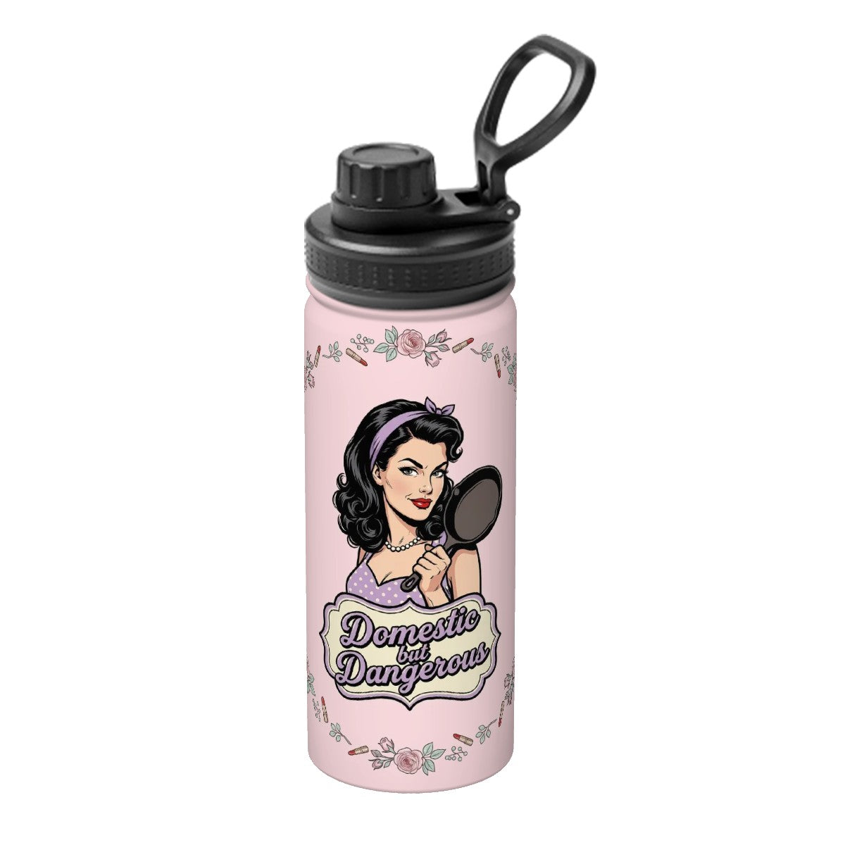 50s Retro Insulated Water Bottle (18oz)