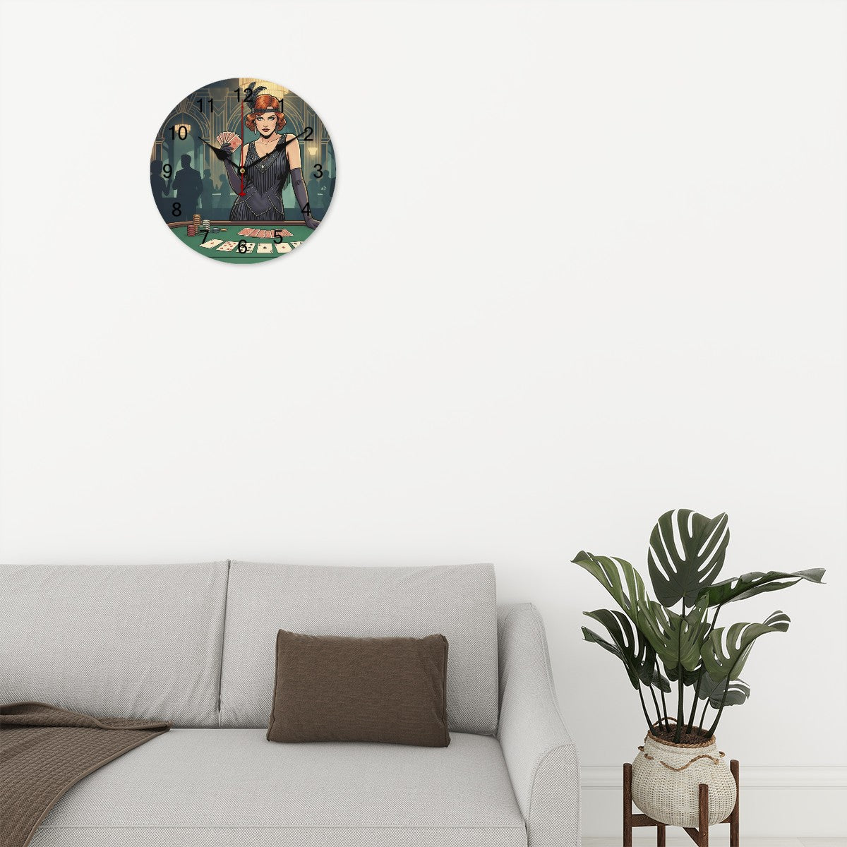 20s Art Deco Wall Clock