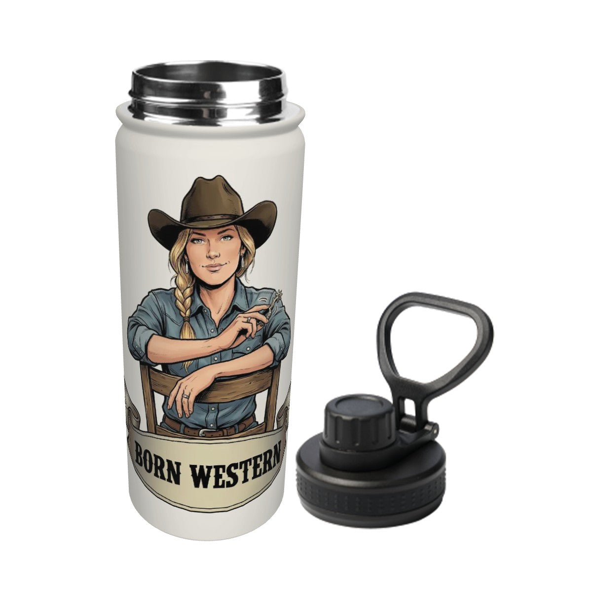Western Insulated Water Bottle (18oz)
