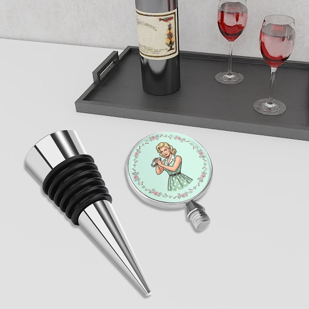 50s Retro Wine Bottle Stopper – Reusable Wine Saver