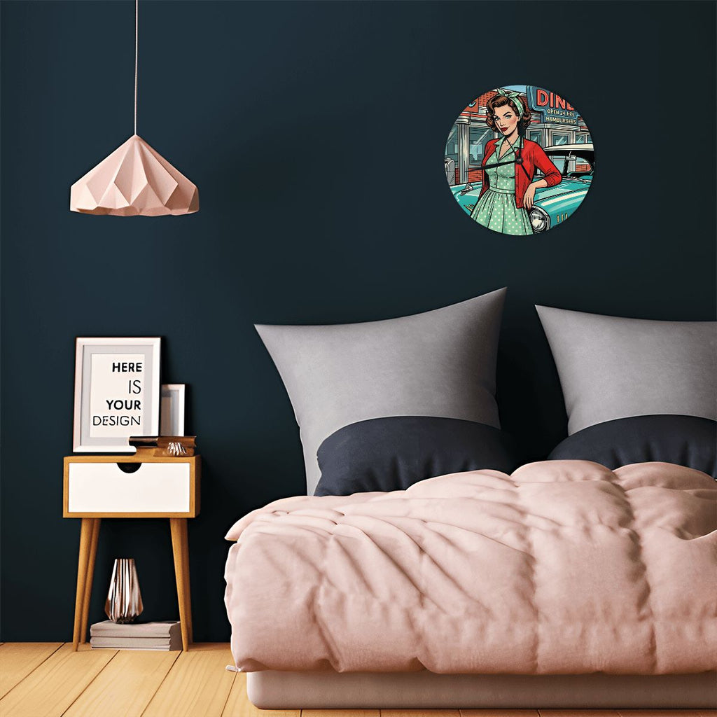 50s Retro Wall & Desk Clock