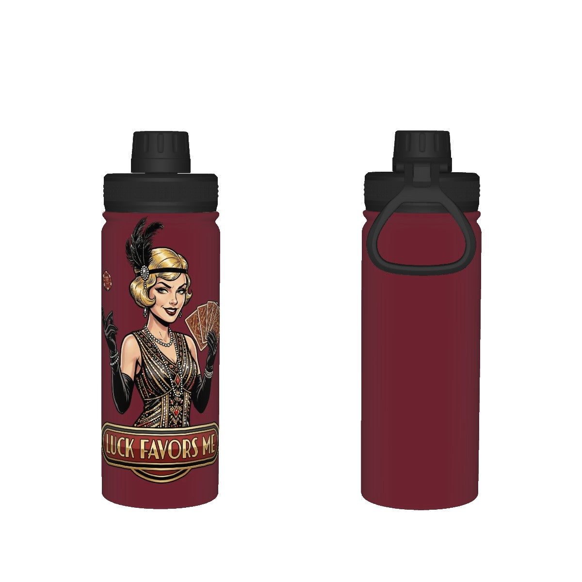 20s Vintage Insulated Water Bottle (18oz)