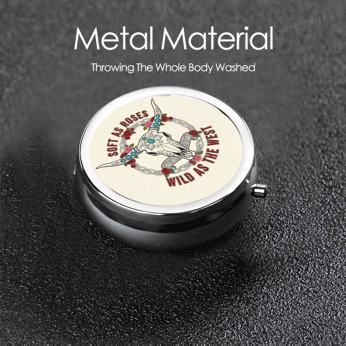 Western Pocket Pill Case – Soft as Roses