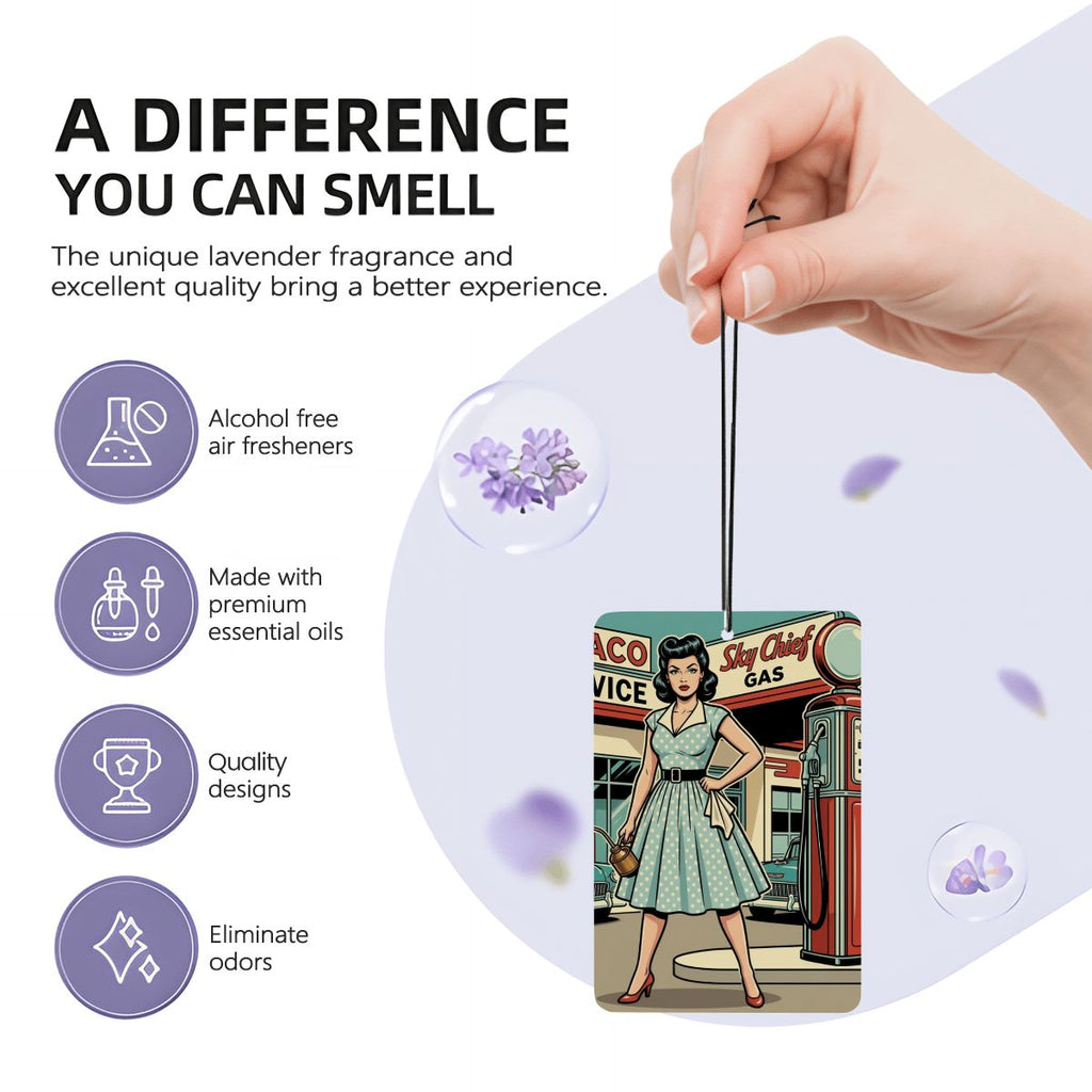 50s Retro Car Air Freshener Card (1pc)