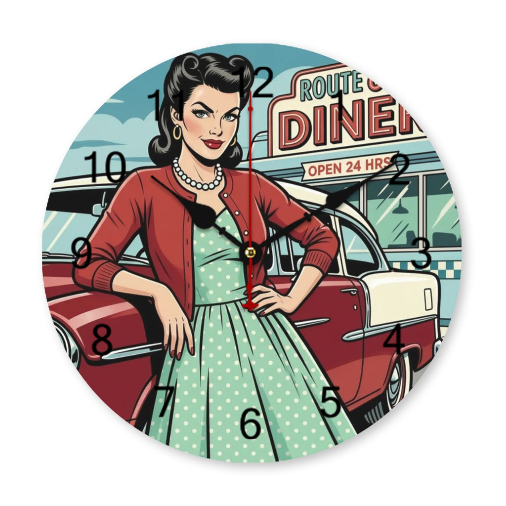 50s Retro Wall Clock