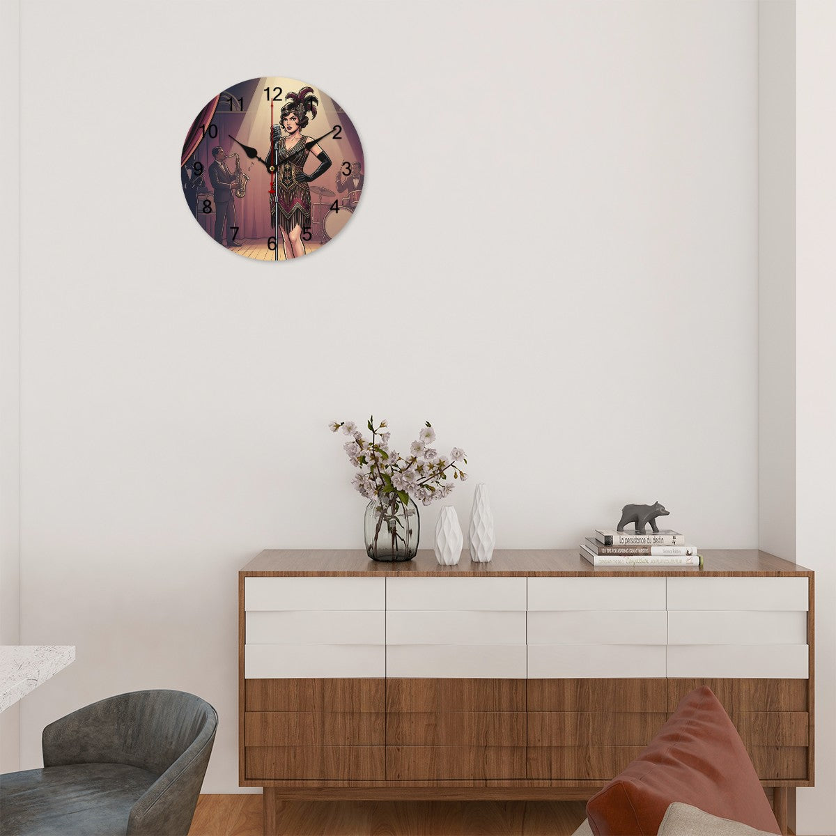 20s Art Deco Wall Clock