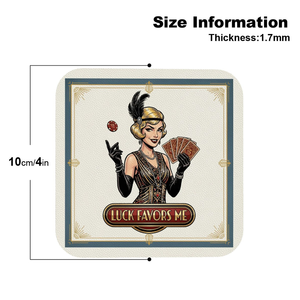 1920s Art Deco Drink Coasters – Set of 6