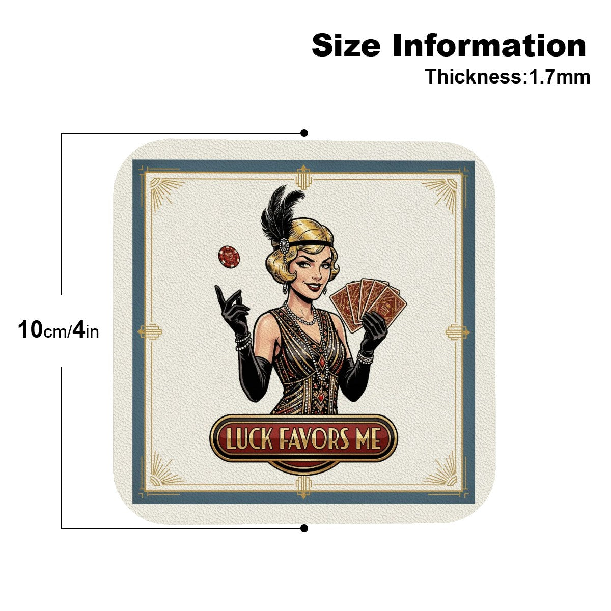 1920s Art Deco Drink Coasters – Set of 6