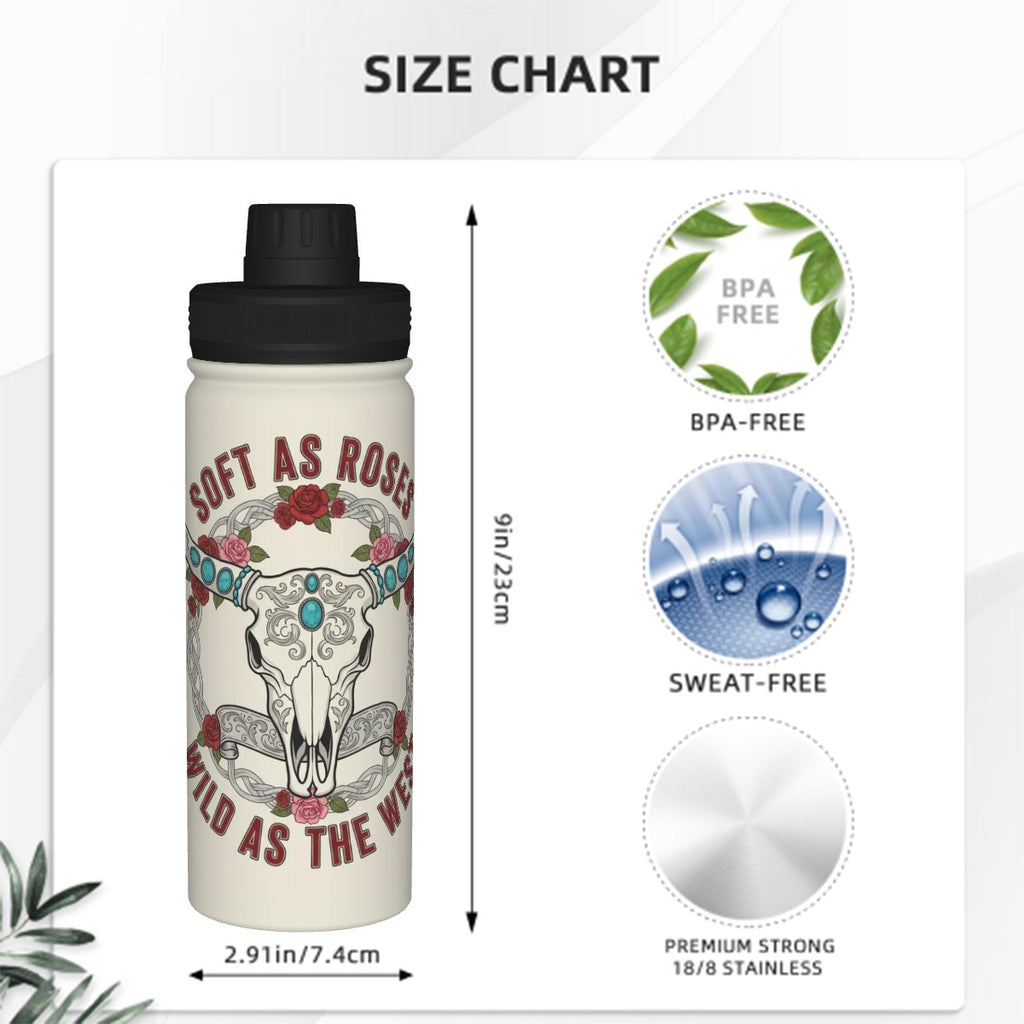 Western Insulated Water Bottle (18oz)
