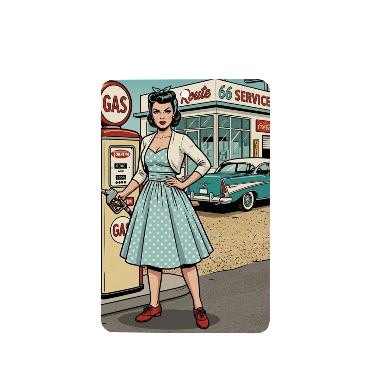50s Retro Car Air Freshener Card (1pc)