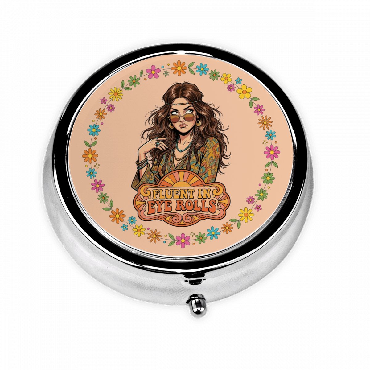 70s Retro Pocket Pill Case