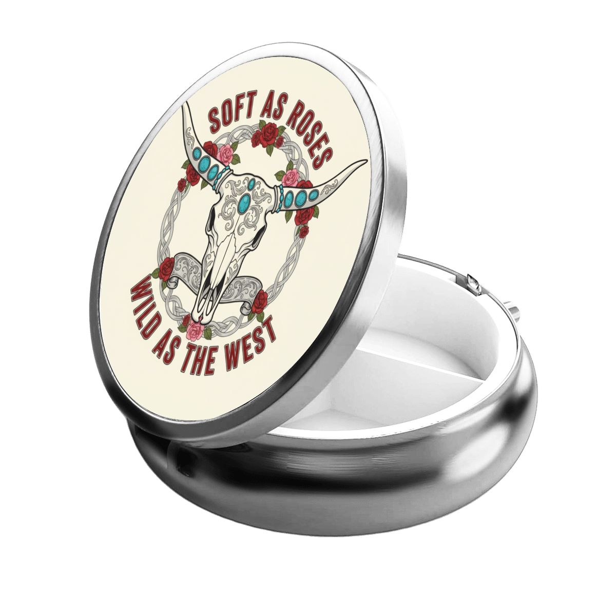 Western Pocket Pill Case – Soft as Roses