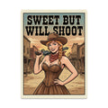 Western Metal Tin Sign  16"x12" (Vertical)