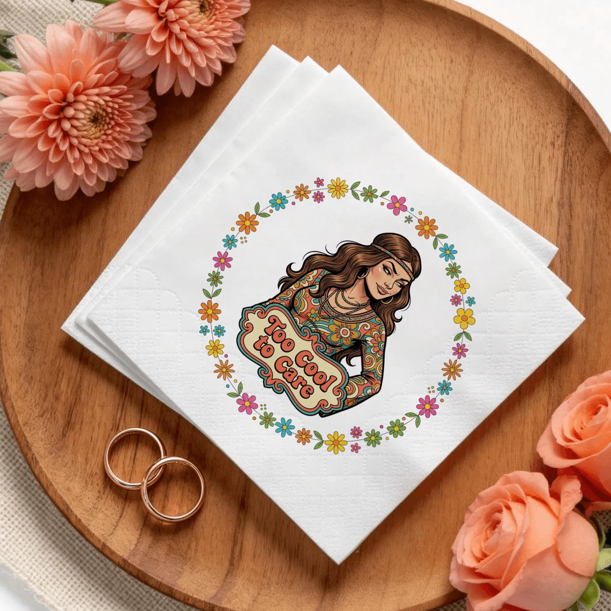 70s Retro Paper Napkins