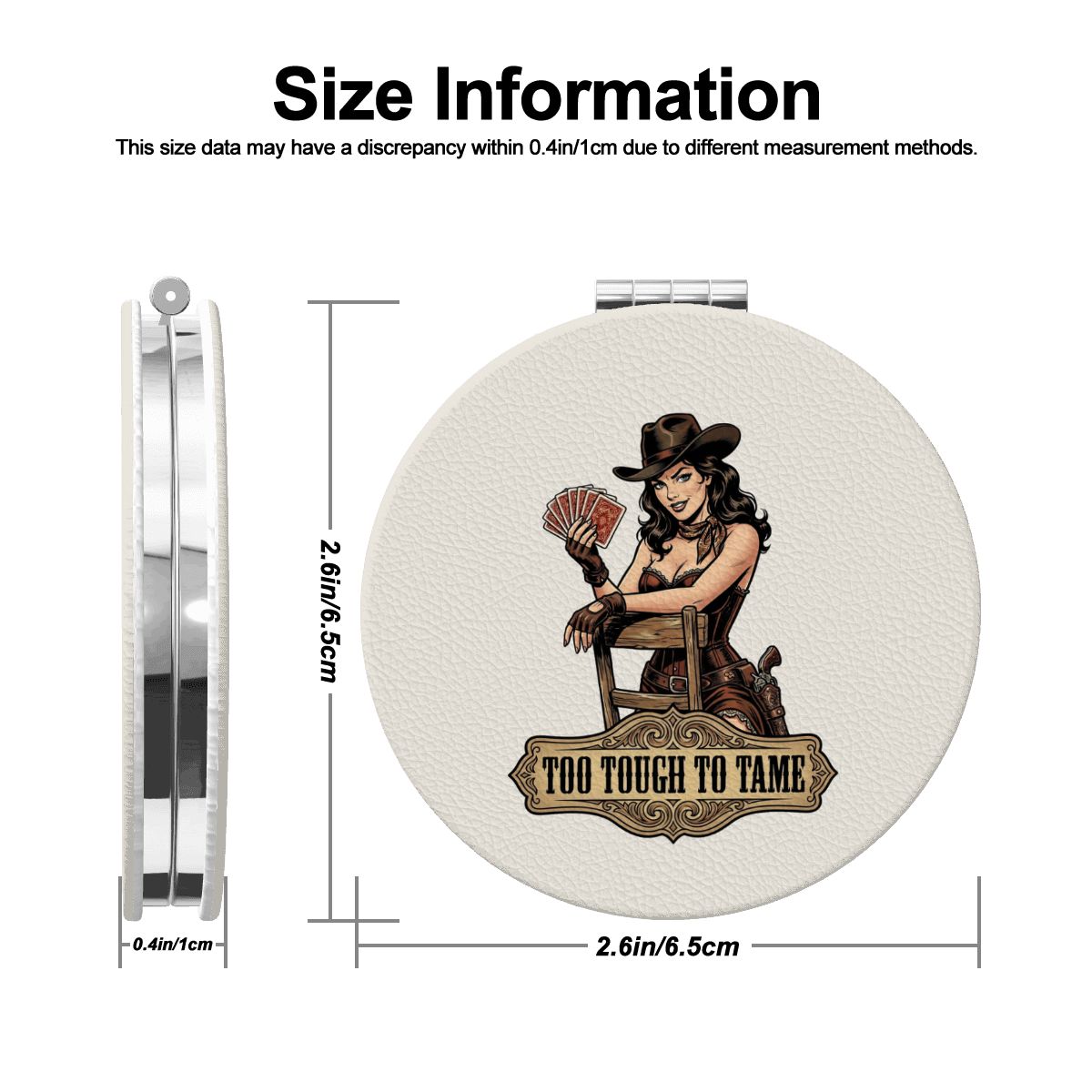 Western Compact Pocket Mirror – Too Tough To Tame