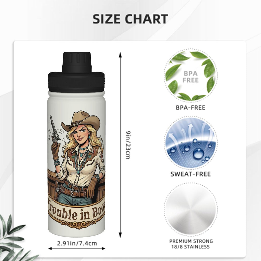 Western Insulated Water Bottle (18oz)