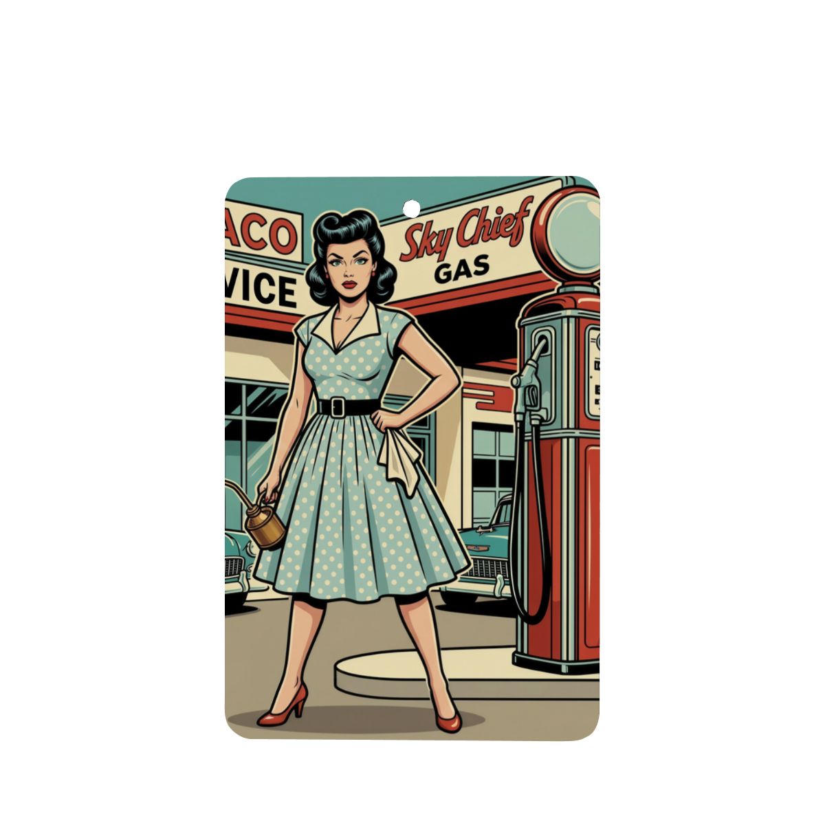 50s Retro Car Air Freshener Card (1pc)