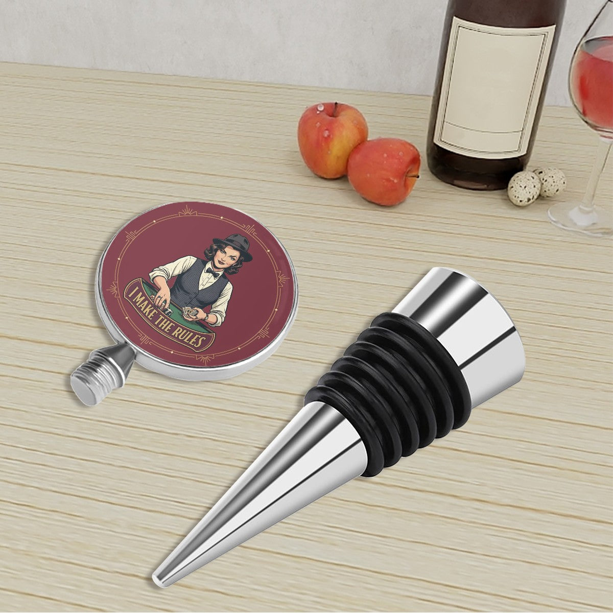 1920s Art Deco Wine Bottle Stopper – Vintage Style Meets Practical Wine Preservation