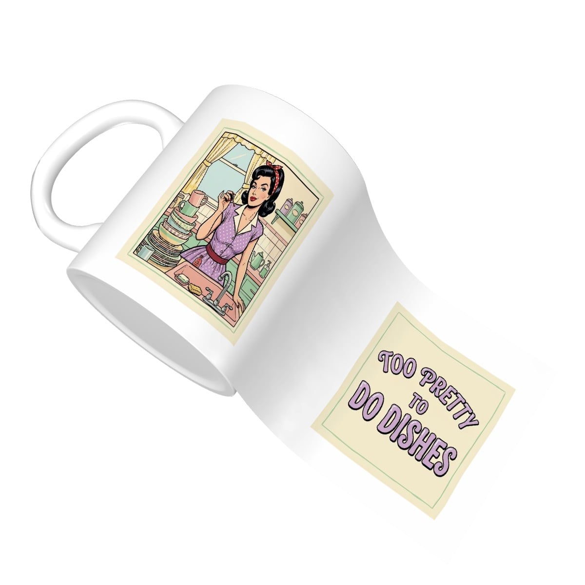 50s Retro Ceramic Coffee Mug (11oz)