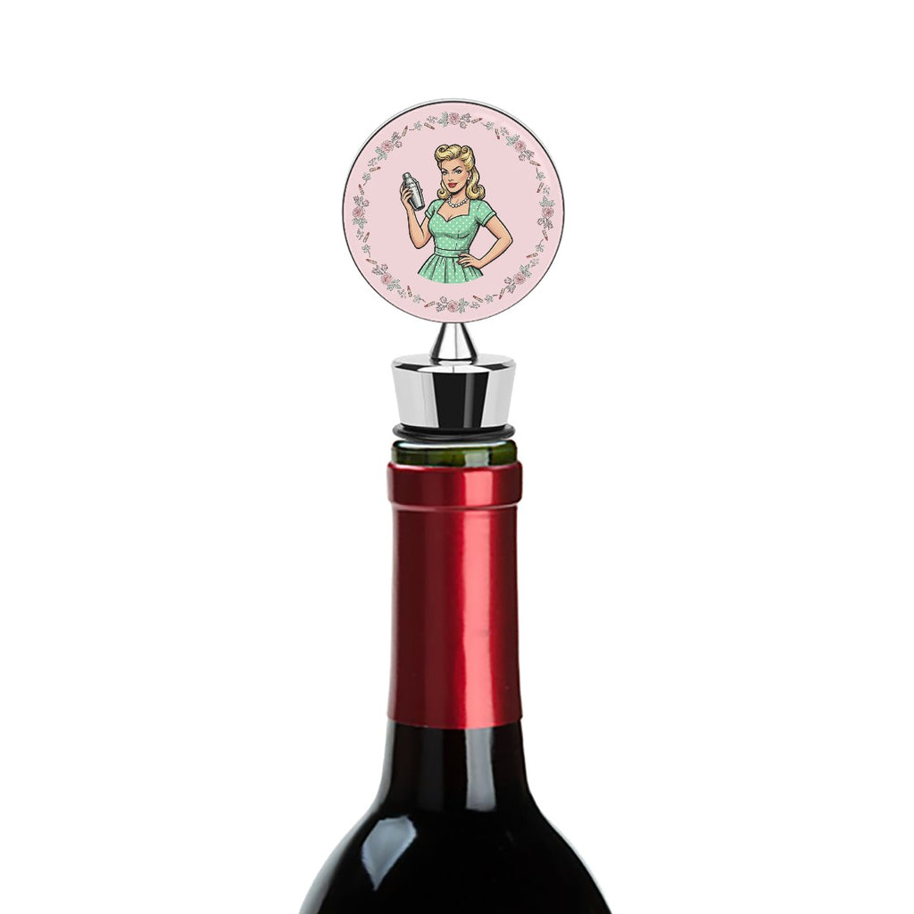 50s Retro Wine Bottle Stopper – Reusable Wine Saver