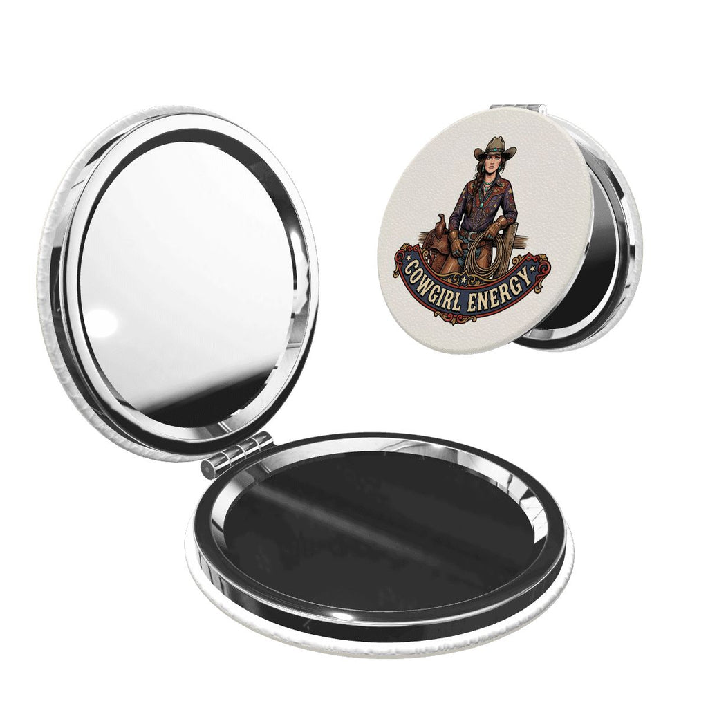 Western Compact Pocket Mirror - Cowgirl Energy