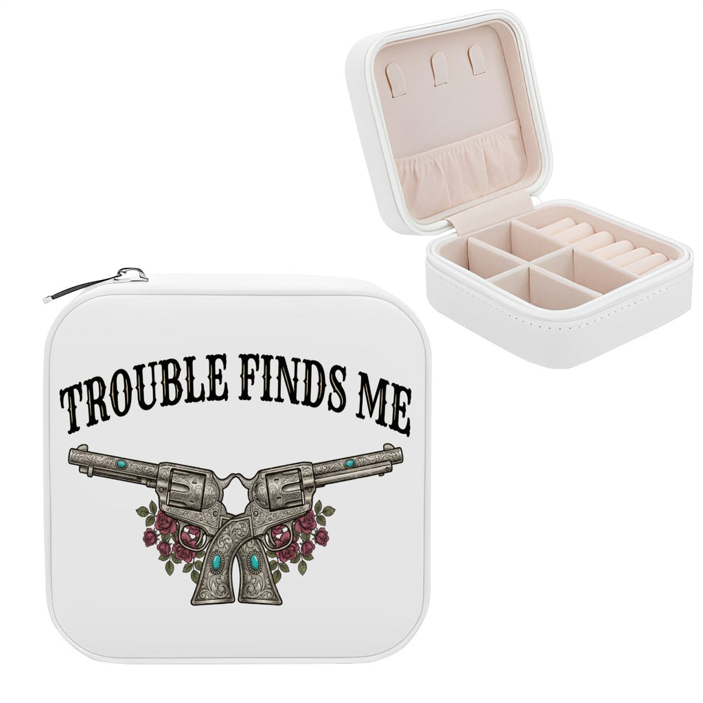 Western Travel Jewelry Box – Trouble Finds Me