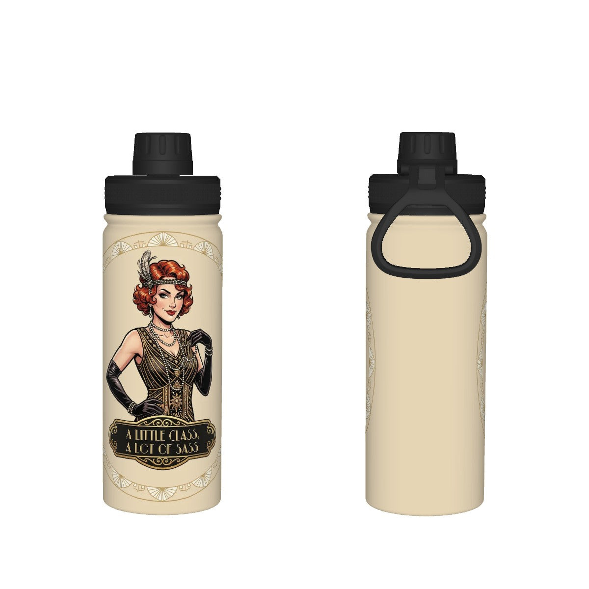 20s Vintage Insulated Water Bottle (18oz)