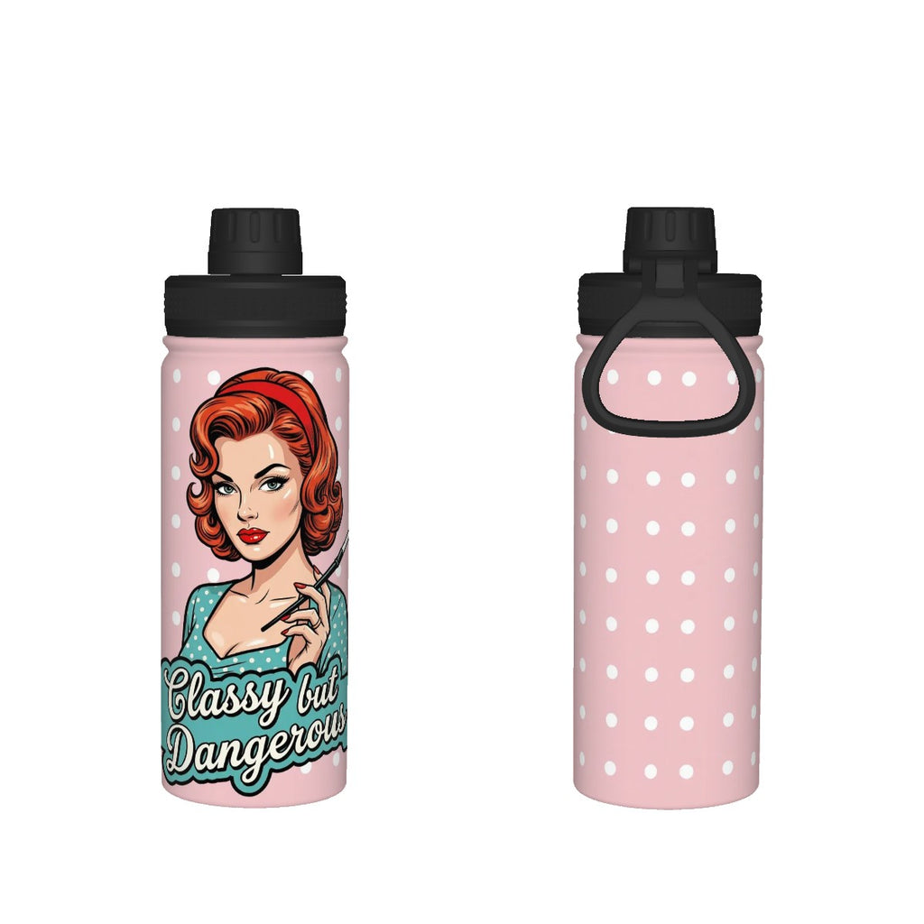 50s Retro Insulated Water Bottle (18oz)