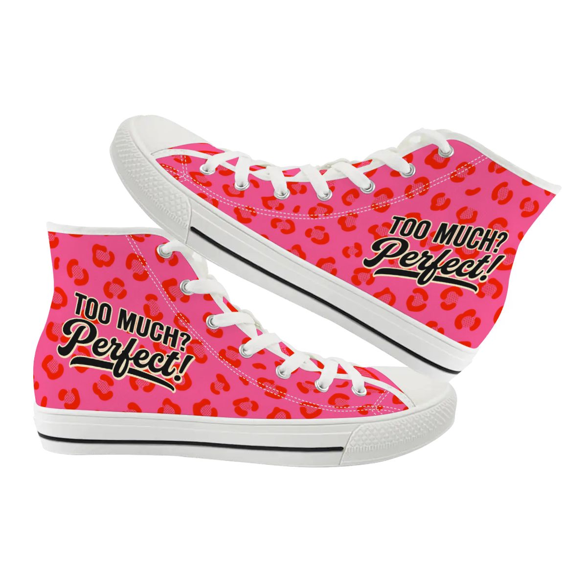 50s Retro High Top Canvas Shoes