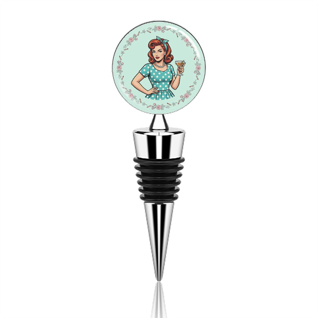 50s Retro Wine Bottle Stopper – Reusable Wine Saver