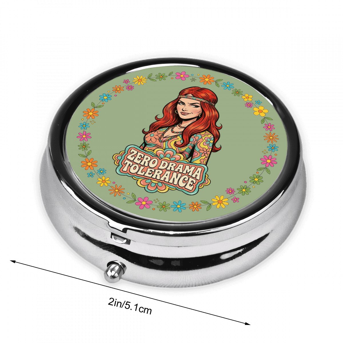 70s Retro Pocket Pill Case